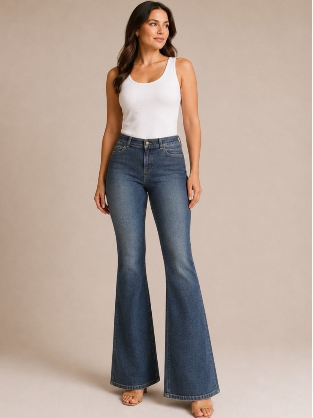NWT SPANX SPANXshape EveryWear Flare Jeans Size M Petite